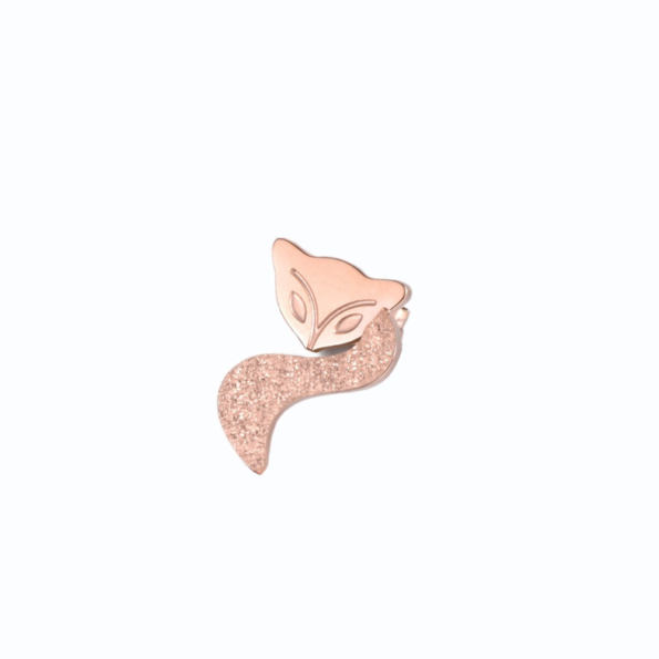 Fuchs Ear Jackets in roségold
