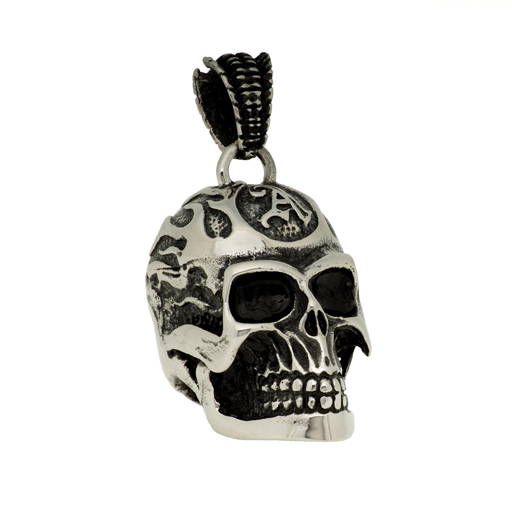 Fire Skull - Anhänger Pendant - Jewelry Onlineshop, New Original