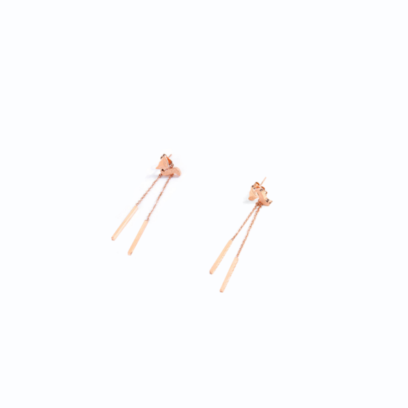 Fuchs Ear Jackets in roségold