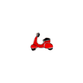 rotes Moped floating Charm