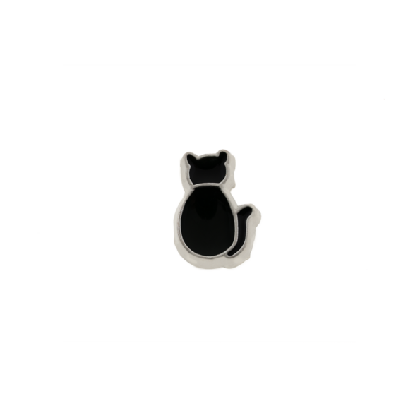 Katze in schwarz als floating Charm