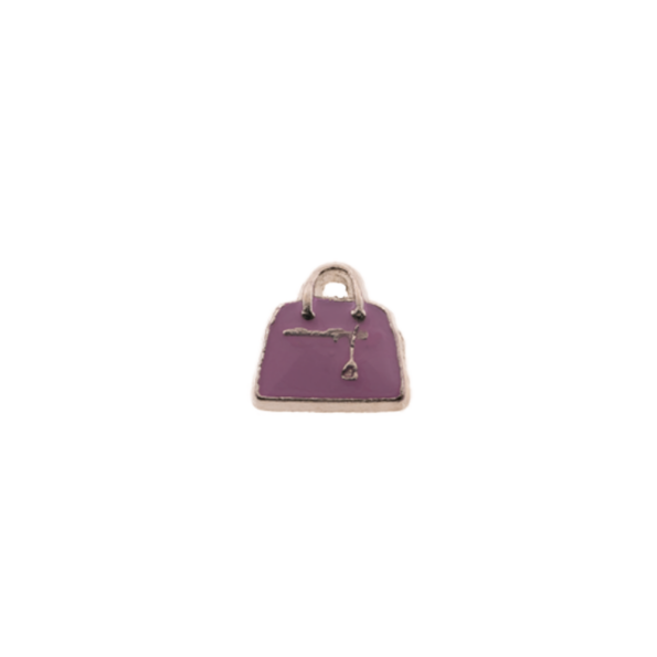 violette Handtasche